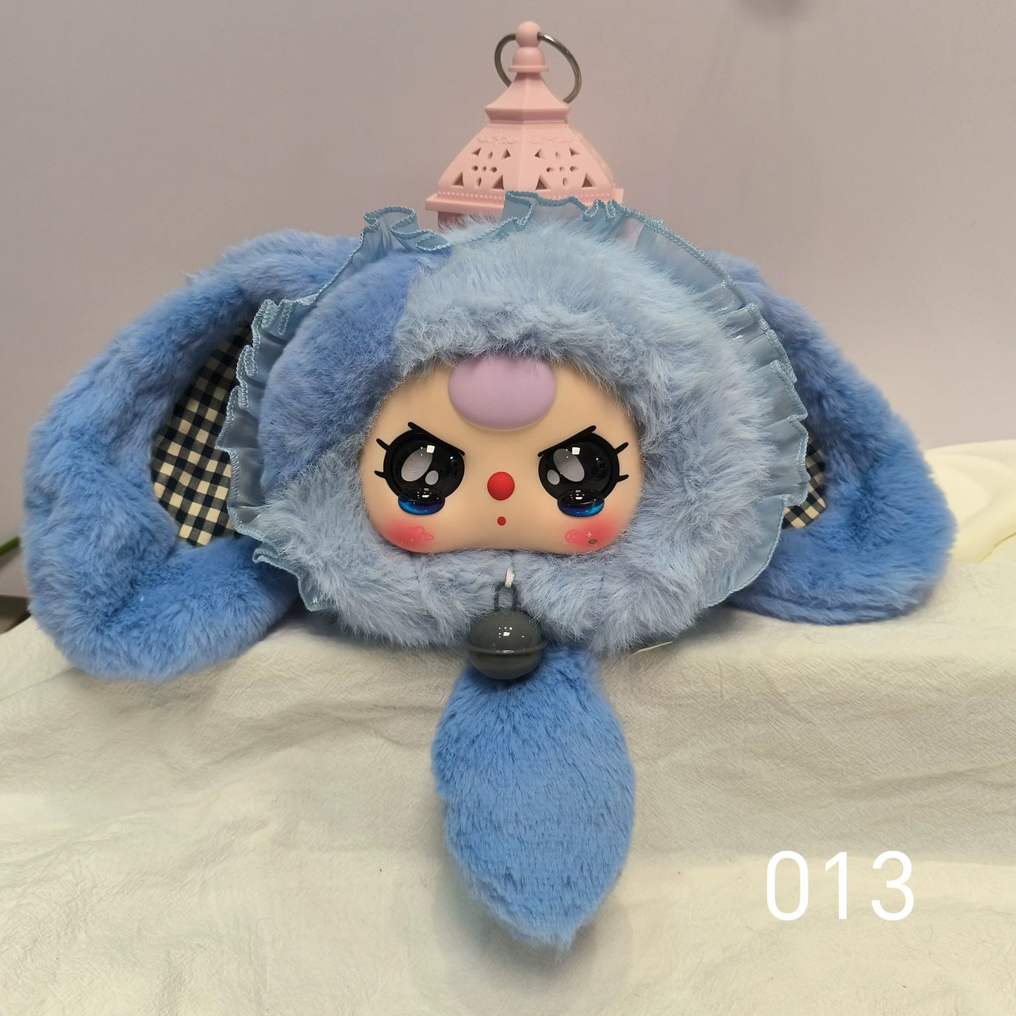【T】Baby Three-Lucky Rabbit Zipper Bag Plush Blind Box