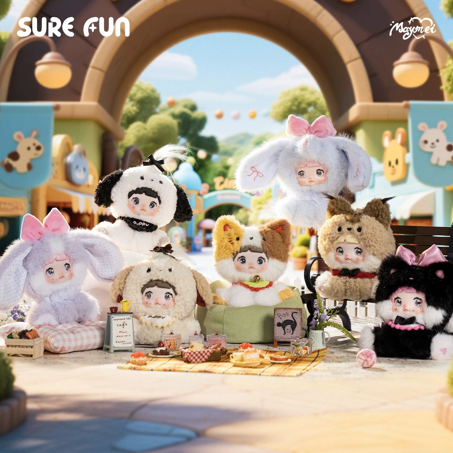 【T】Nommi Sitting Zoo Series Plush Blind Box
