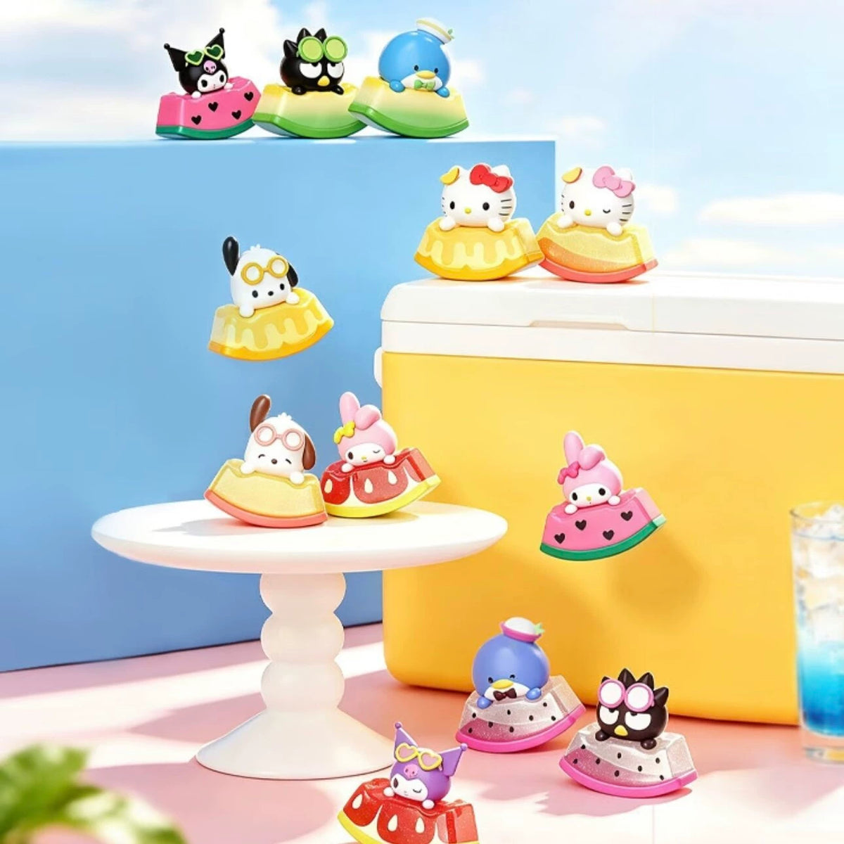 Sanrio characters Sweet Fruit Wobbly Series Cute Beans#Collectible Bean Figures #Kawaii Mini Beans #Tiny Pocket Beans