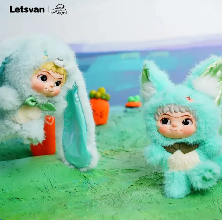 【T】Wakuku-Fox&Bunny,Trick Or Treat Series Plush Blind Box