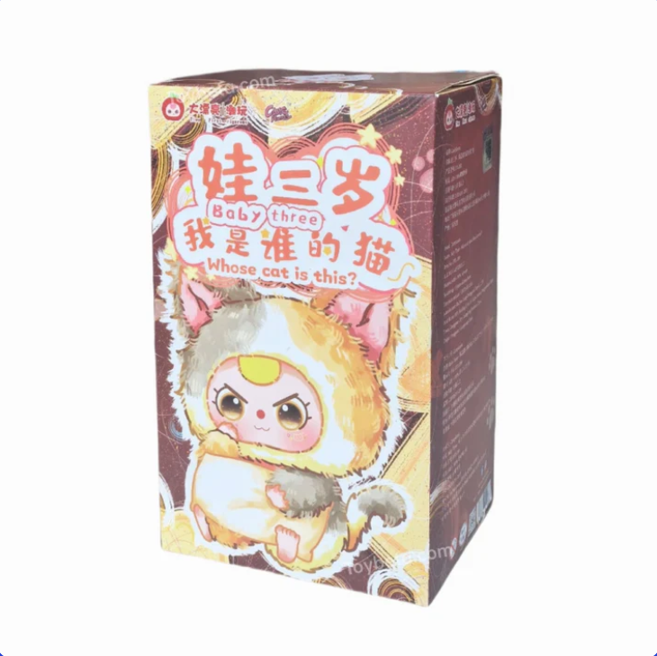 【T】Baby Three-Whose Cat Plush Blind Box Am I