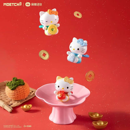 【T】Hello Kitty Lucky Cat Series Cute Beans Blind Bag
