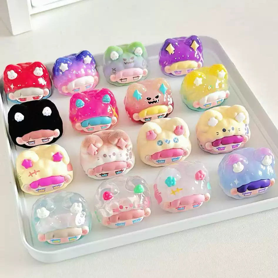 MIKKA GHOST PLAY HOUSE#Miniature Bean Doll #Collectible Bean Figures #Kawaii Mini Beans