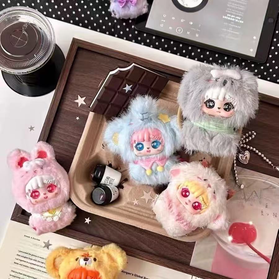 【T】Sanmi Rabbit's Little Baby Hand in Hand Series Plush Blind Box