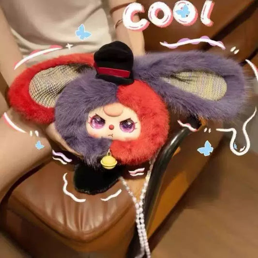 【T】Baby Three-Lucky Rabbit Zipper Bag Plush Blind Box