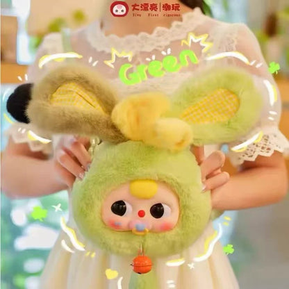 【T】Baby Three-Lucky Rabbit Zipper Bag Plush Blind Box