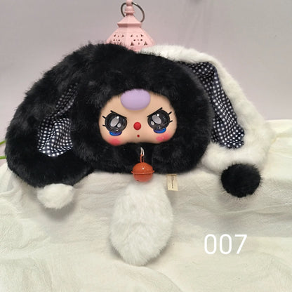 【T】Baby Three-Lucky Rabbit Zipper Bag Plush Blind Box