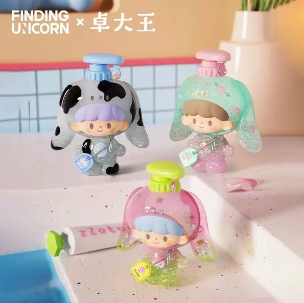 FINDING UNICORN zZoton-bubble bath Series baby Blind Box#FigureCollector#DeskFigure#ToyPhotography