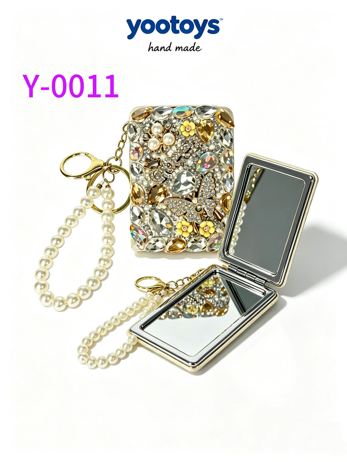 DIY Handmade Beaded Phone Strap with Cute Anime Figure Charm - Hand Assembled Beads, Unique One of A Kind Design, Sturdy Metal Clasp, Adjustable Beaded Chain, Can be used as Phone Lanyard / Bag Pendant, Perfect DIY Trendy Collectible Toy Accessory