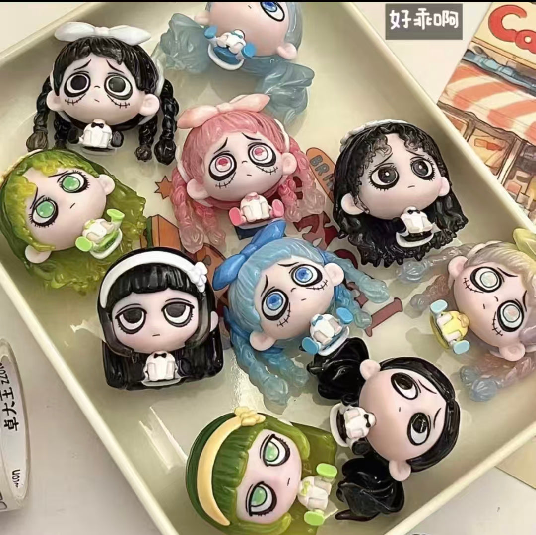 【T】KIKI Row Sitting Cute Particle Series Blind Box