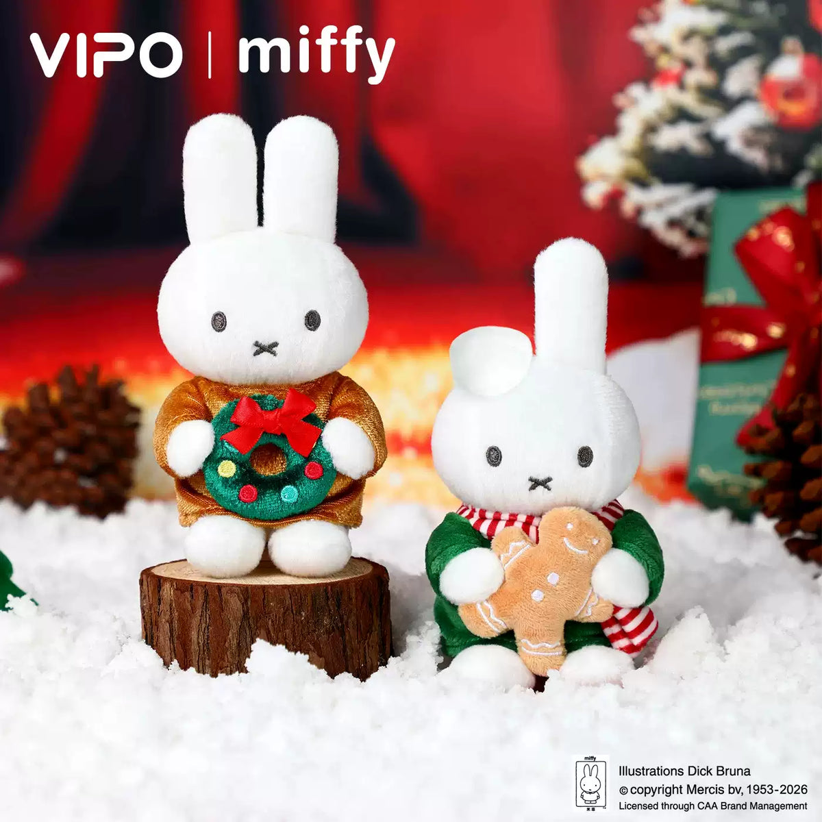 【X】Miffy Christmas Ornament Blind Box#Kawaii Plush Figure #Surprise Blind Bag #Soft Stuffed Plush