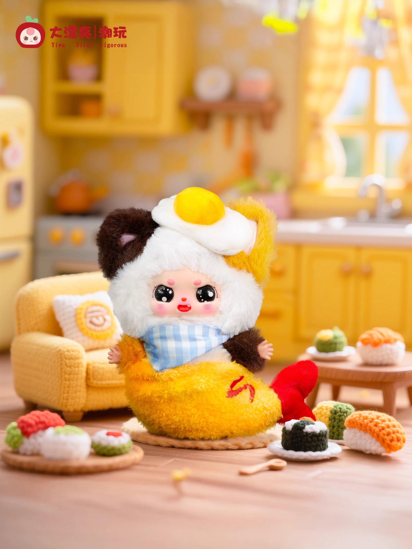 【T】Little Chubby ean What Should l Eat Today Series Plush Blind Box