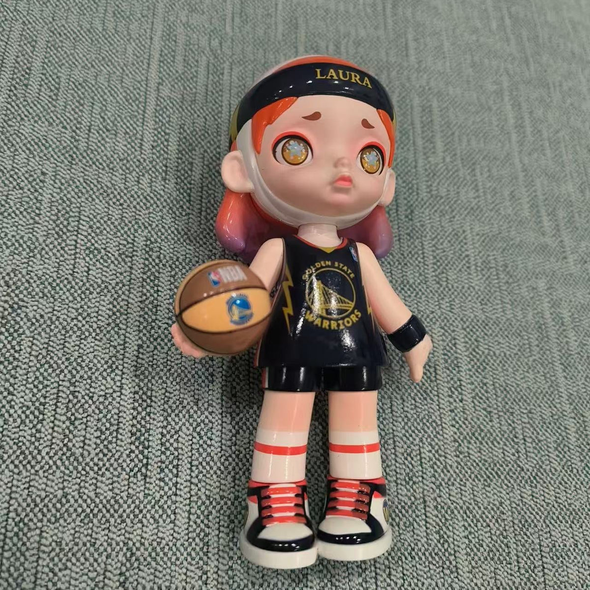LAURA BASKETBALL-NBA SERIES 100%-GOLDEN STATE WARRIORS#DeskFigure  #Chase Figure #Rare Variant Figurine