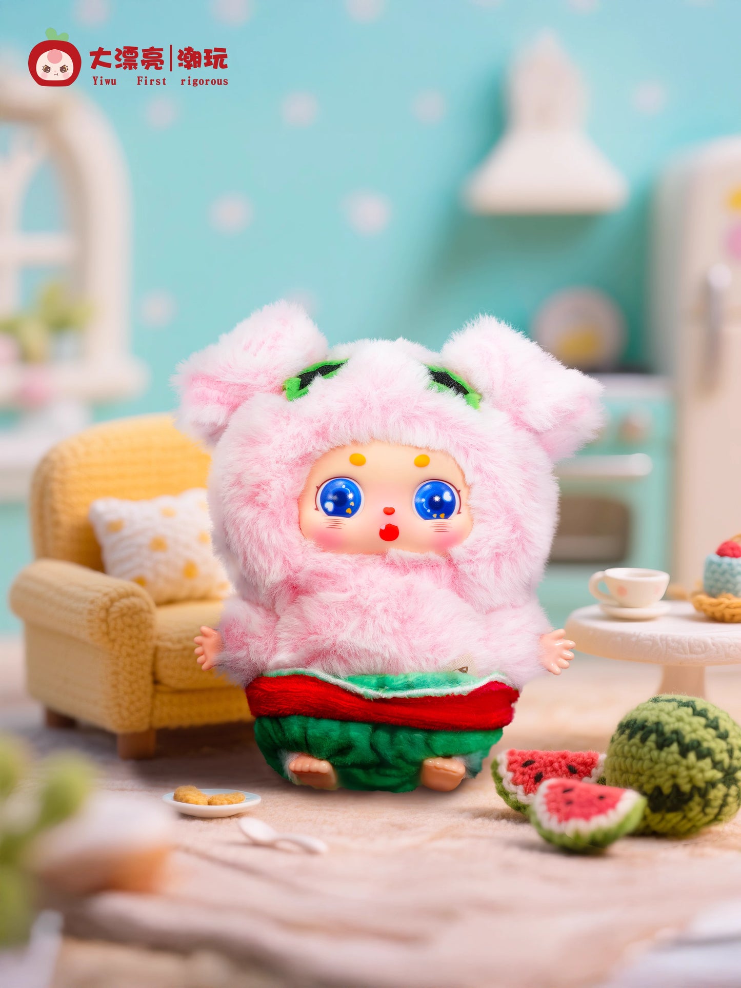 【T】Little Chubby ean What Should l Eat Today Series Plush Blind Box