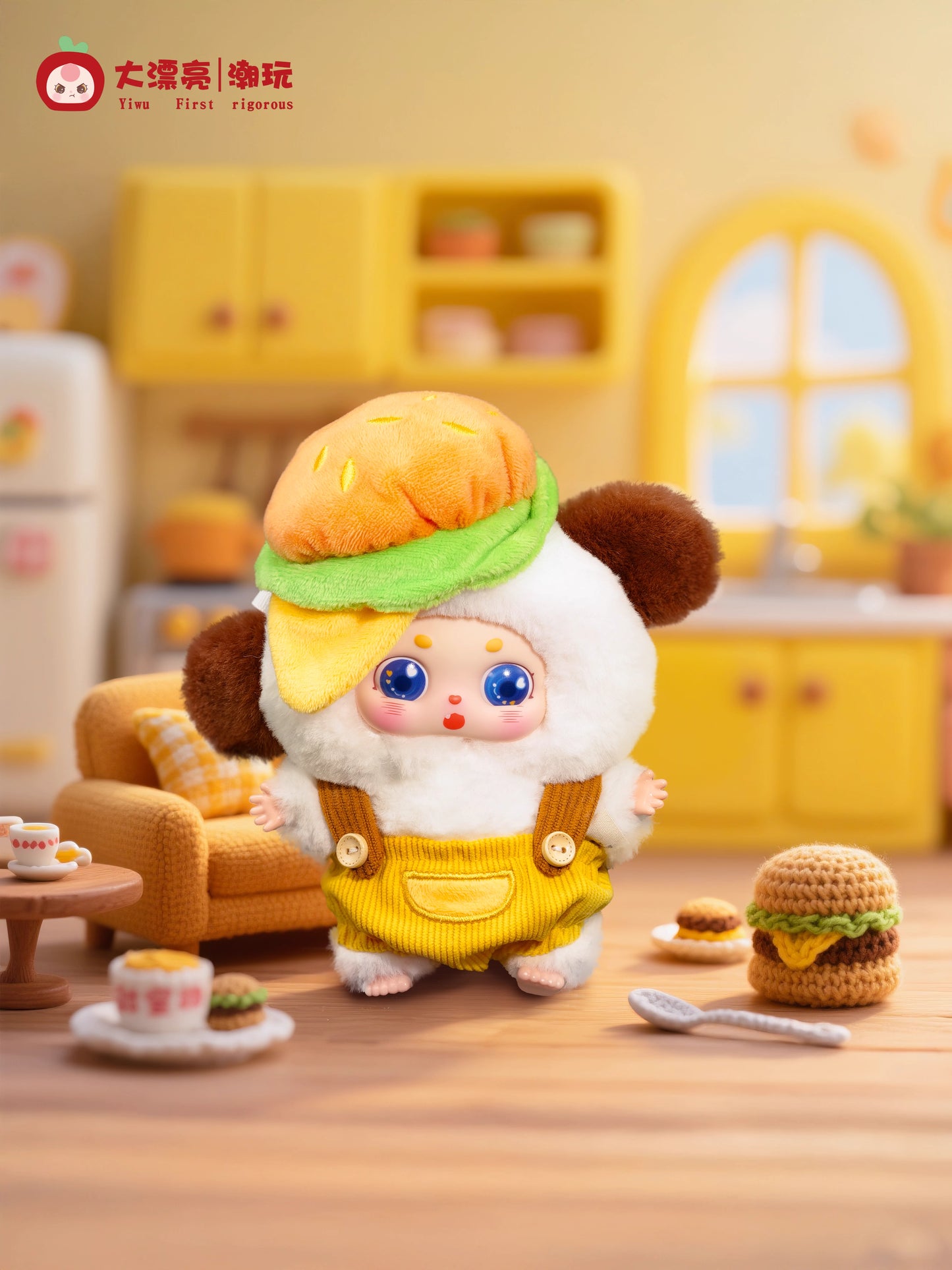 【T】Little Chubby ean What Should l Eat Today Series Plush Blind Box