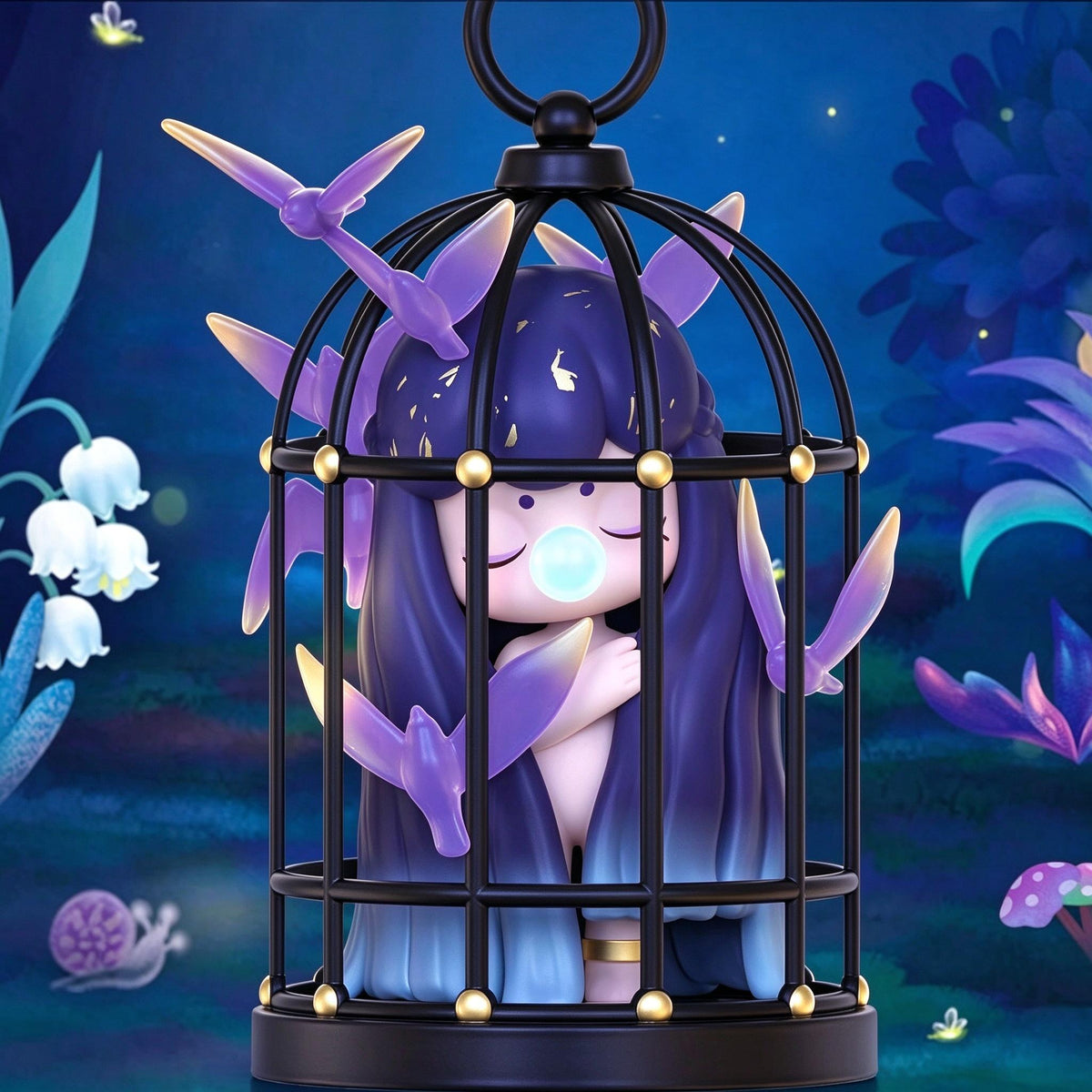 【L】Rolife Nanci Caged Bird Limited Edition#RareCollectible #LimitedRun#FigureCollection#Hanging Card
