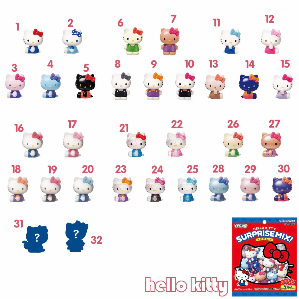 【O】Sanrio HELLO KITTY SURPRISE MIX Blind Box#AnimeFigure#ScaleFigure#DesignerToy#FigureCollection#DisplayPiece #MysteryFigure