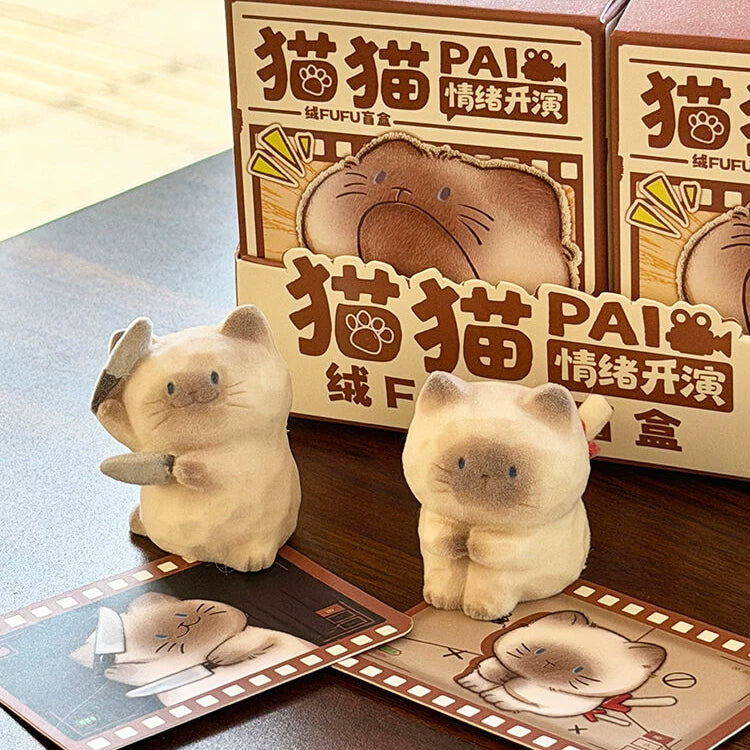 【T】Cat PAI Emotional Performance Velvet  FUFU Blind Box