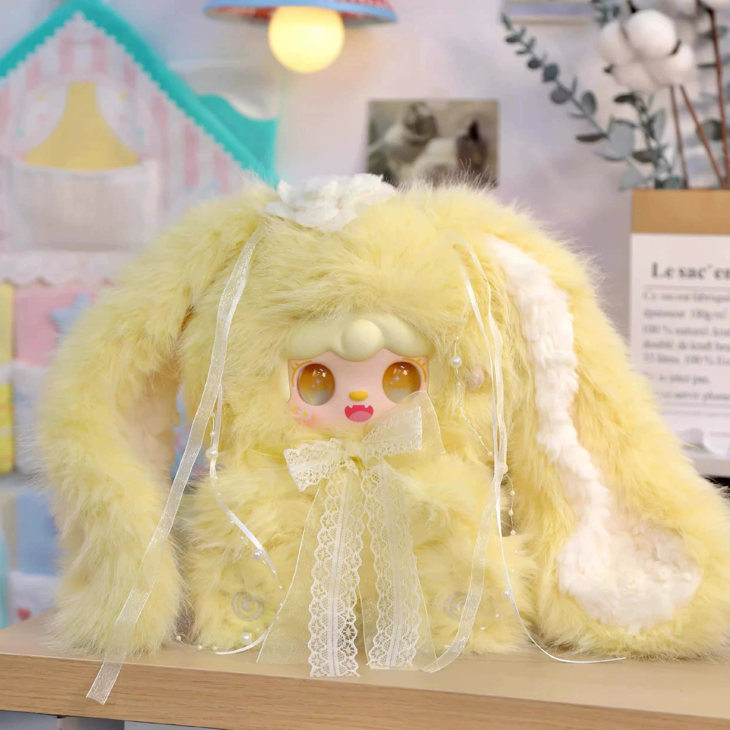 【T】Yooki 400% Bunny's Floral Fragments Plush Blind Box