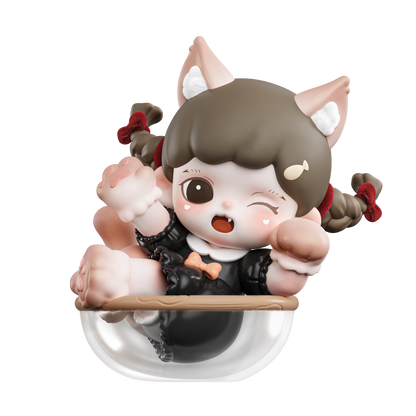 TNTSPACE Zoraa Meow Cat Face Club series MINI unbox toy#FigureHaul  #NewFigure  #DeskFigure 