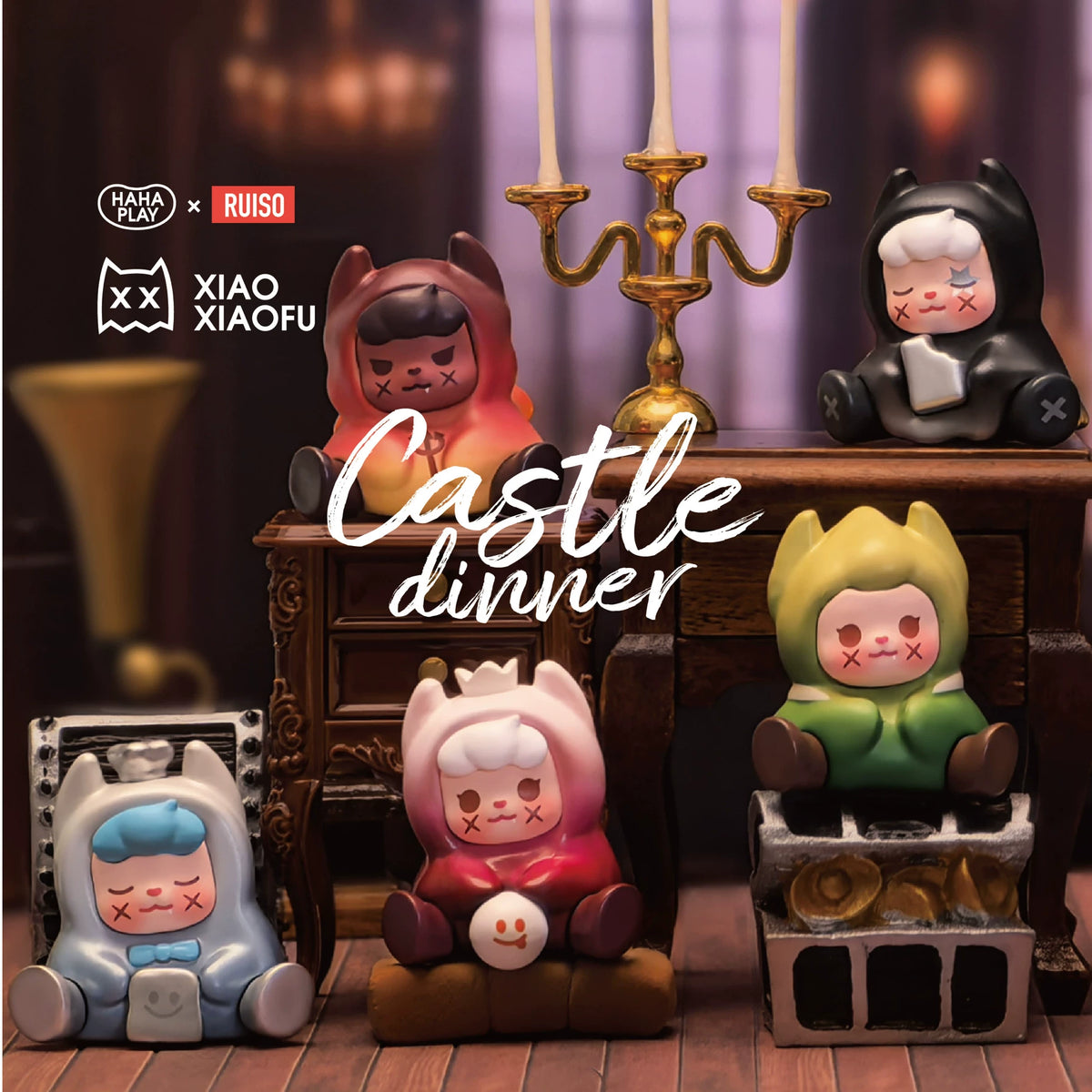 XXFU Castle Dinner Series#Mini Figure Beans #Collectible Bean Figures #Kawaii Mini Beans