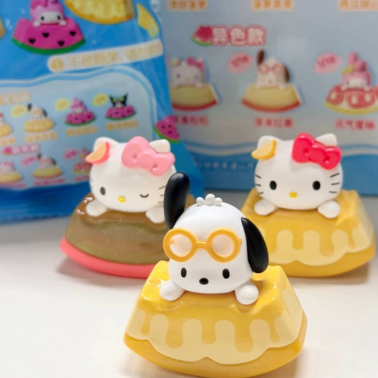 Sanrio characters Sweet Fruit Wobbly Series Cute Beans#Collectible Bean Figures #Kawaii Mini Beans #Tiny Pocket Beans