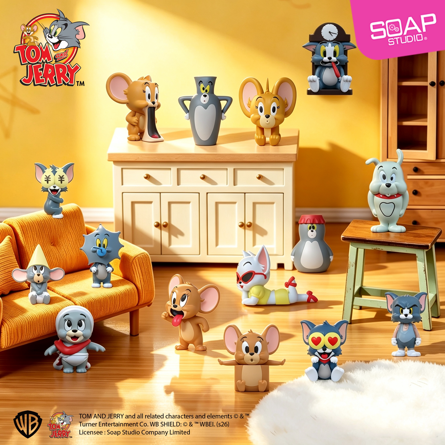 [O]Tom and Jerry ever-changing cute plush  Beans Blind Box#CollectibleStatue #BlindBoxFigure #MysteryToy