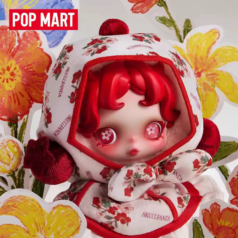 【T】SKULLPANDA Amid Flowers Plush Doll Pendant