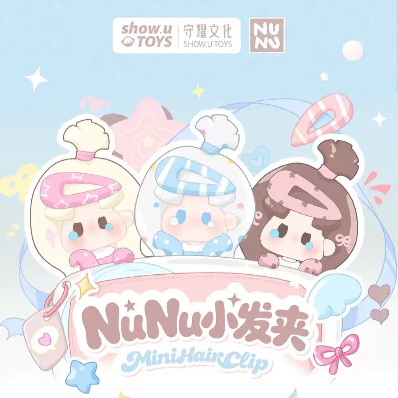 NuNu Mini Hairclip Series Blind Box#Mini Bean Figures #Tiny Bean Collectible #Mini Bean Blind Capsule