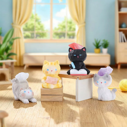 【T】"Meow-speak" Energy Crystal Mini-Figure Blind Box