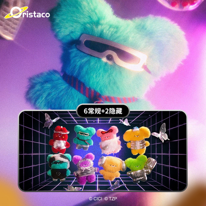 【X】WASABI BEAR B3K VIBE Series Plush Keychain Blind Box#Collectible Plush #Mystery Plush Doll #Kawaii Plush Figure