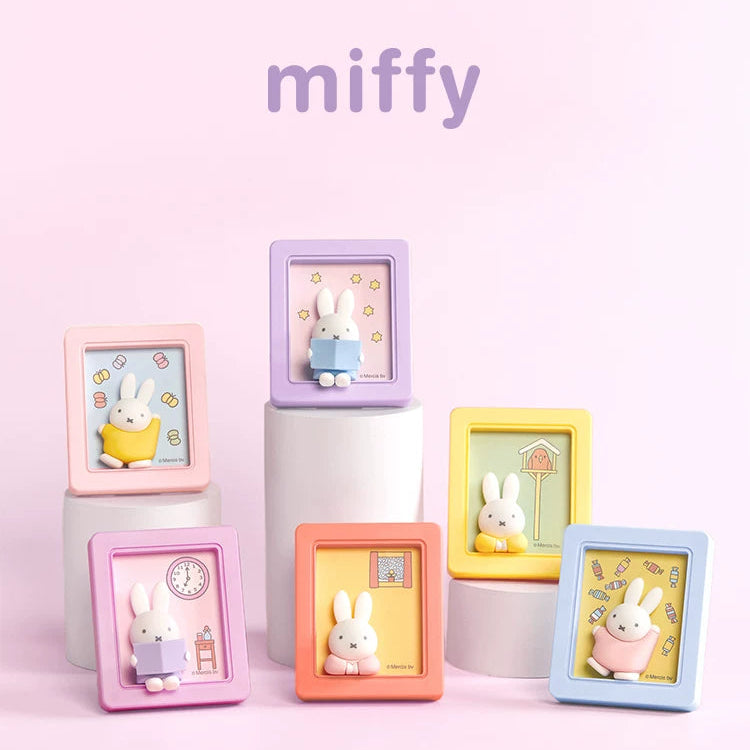Miffy photo frame fridge magnet series blind box#FigureCollection #MysteryFigure #DeskFigure 