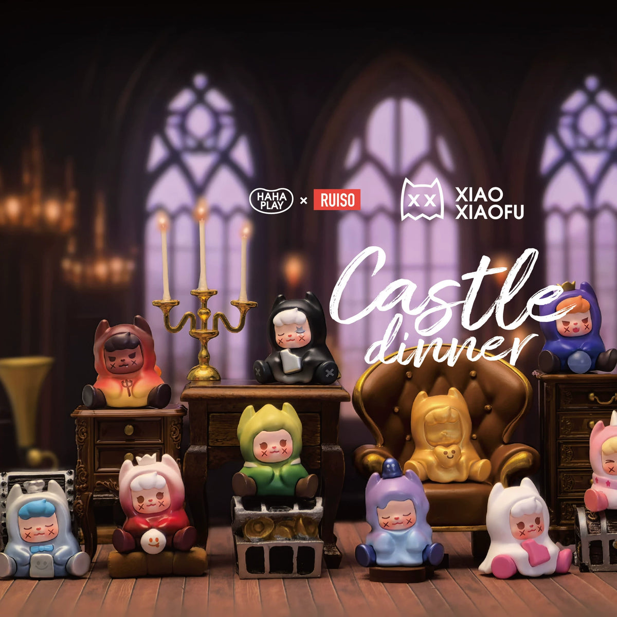 XXFU Castle Dinner Series#Mini Figure Beans #Collectible Bean Figures #Kawaii Mini Beans