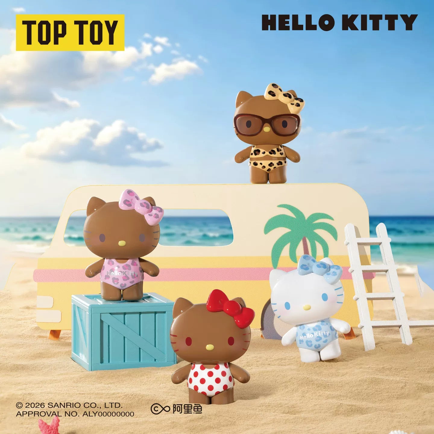 TOPTOY Hello Kitty Colorful Swimsuit Figures Surprise Bag#AnimeFigure #ScaleFigure#FigureCollection#DisplayPiece#FigureCollector