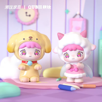 【T】QUBLL Animal castle daylight & Dark Night Series Cute Bean Blind Bag