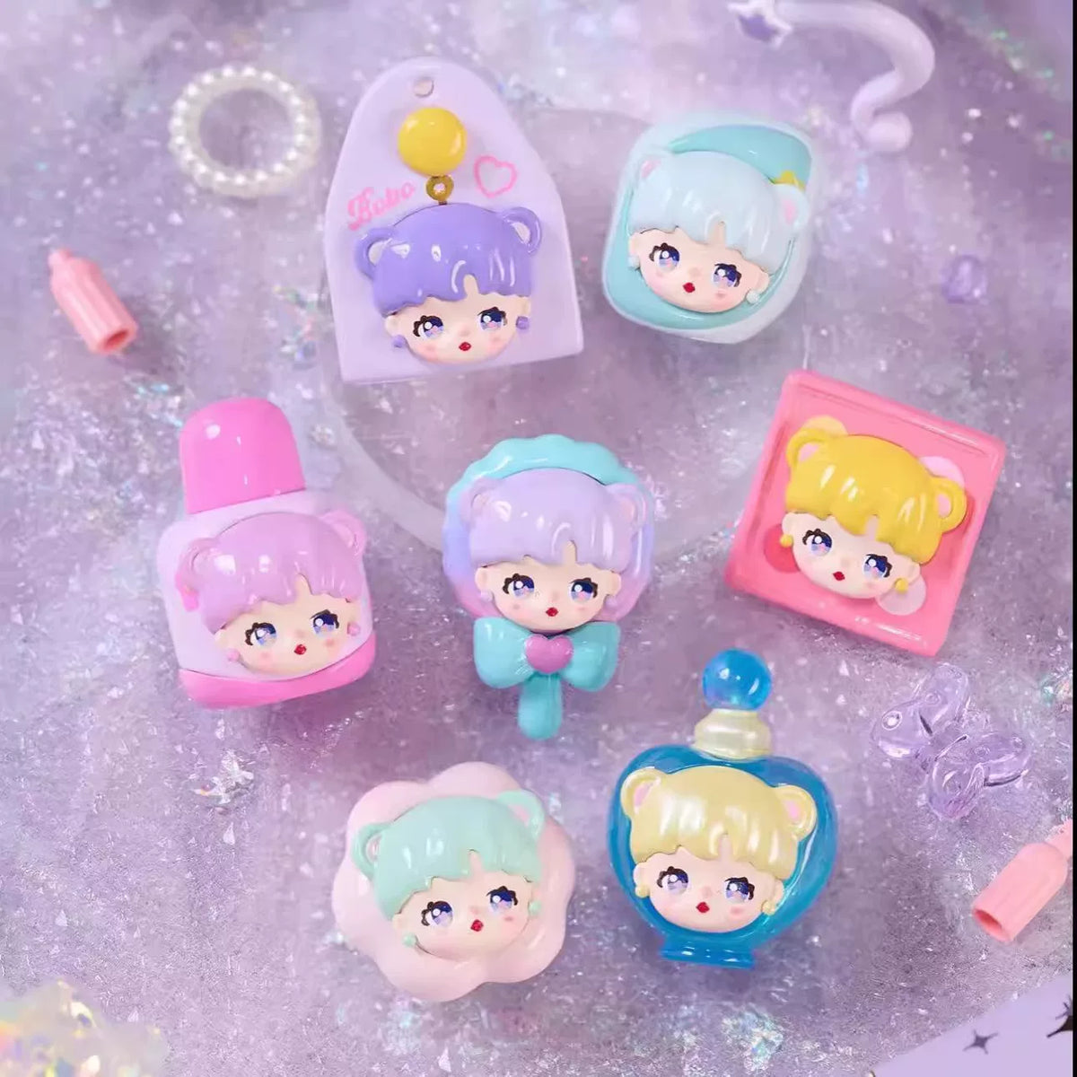 BOBO's Makeup Bag#Mini Bean Figures #Kawaii Mini Beans #Tiny Pocket Beans