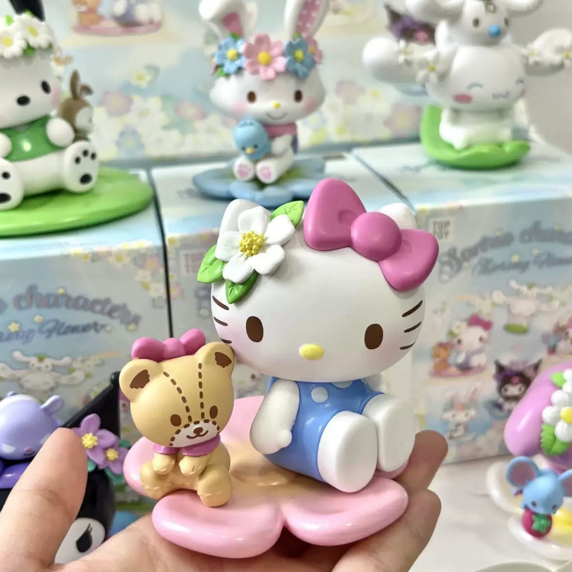 Sanrio characters Spring Flower Series Figures Blind Box