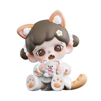 TNTSPACE Zoraa Meow Cat Face Club series MINI unbox toy#FigureHaul  #NewFigure  #DeskFigure 