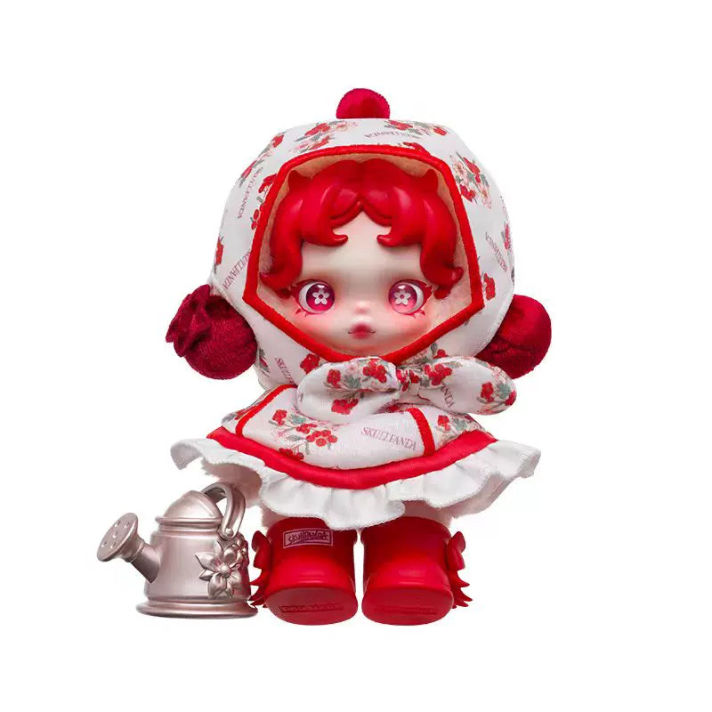 【T】SKULLPANDA Amid Flowers Plush Doll Pendant