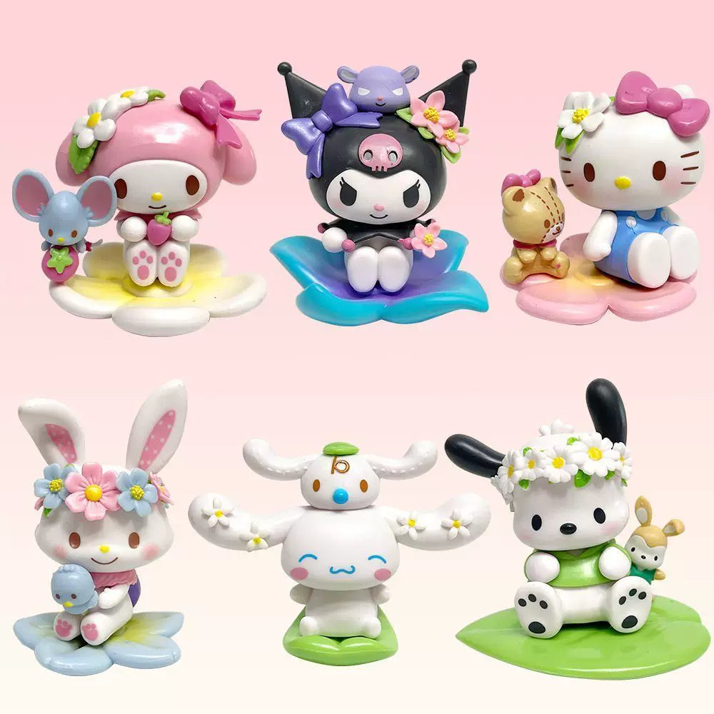 Sanrio characters Spring Flower Series Figures Blind Box