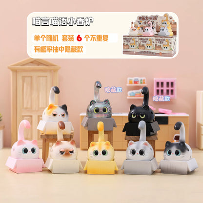 "Meow-Speak" Small Incense Burner Blind Box