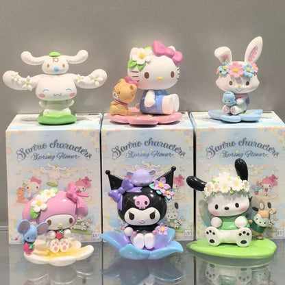 Sanrio characters Spring Flower Series Figures Blind Box