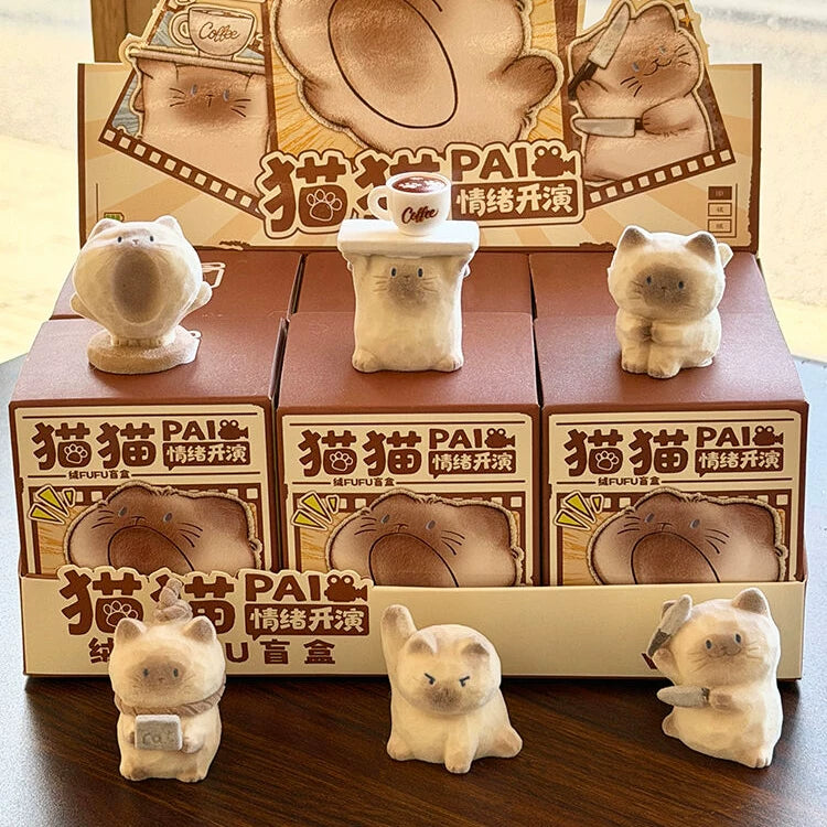 【T】Cat PAI Emotional Performance Velvet  FUFU Blind Box
