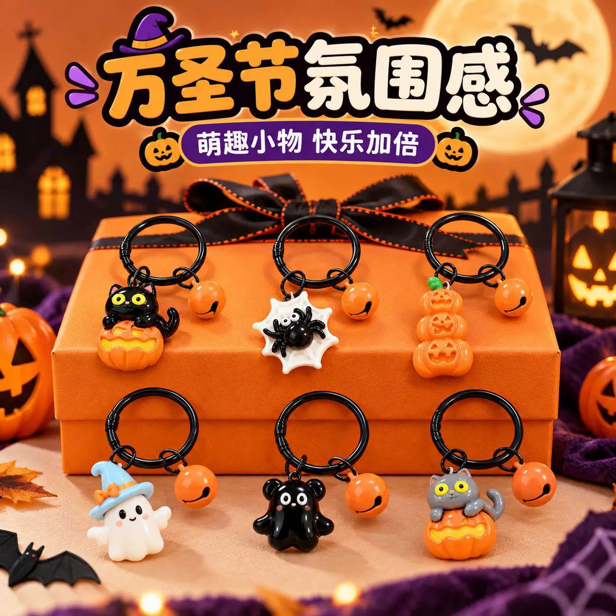 Halloween-themed keychain#keychain#accessaries#charm