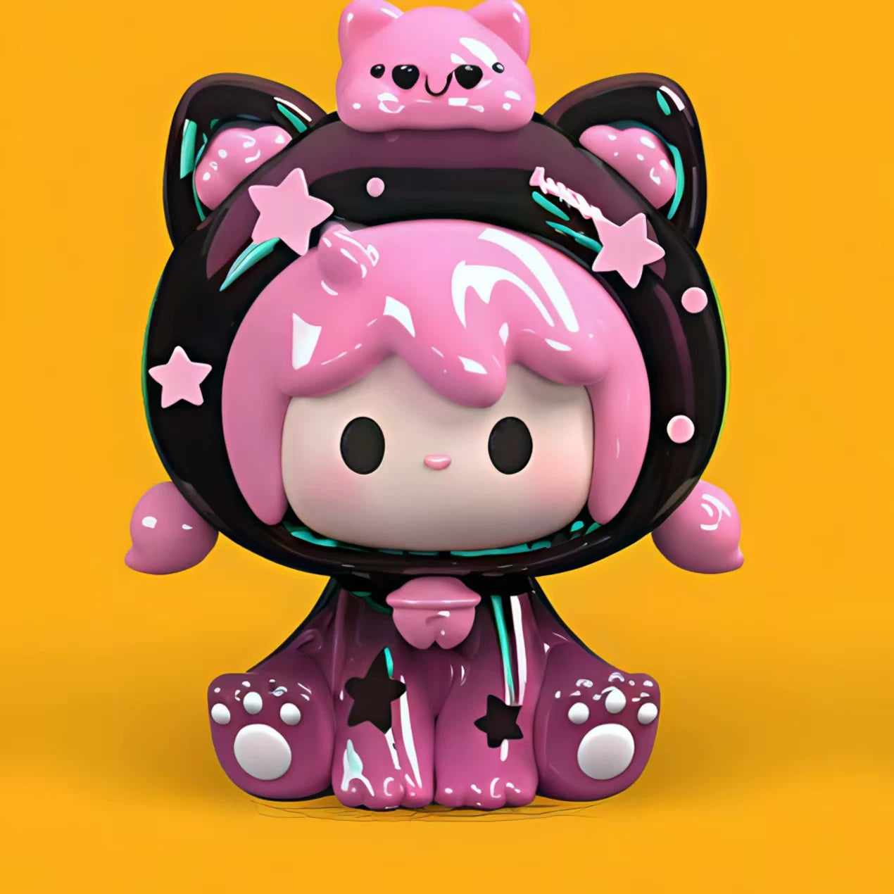 UUTOY Happy Halloween Mini Figure Hanging Card