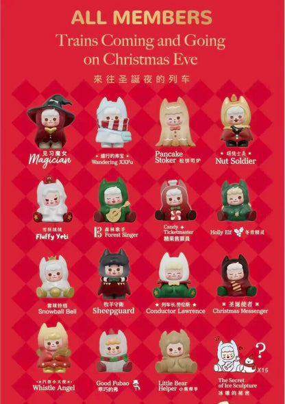 Trains Coming and Going on Christmas Eve#beans#collectibles#blindbox