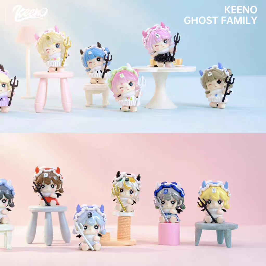 OUO KEENO Little Demon Series Mini Bean Blind Bag#CollectibleStatue #BlindBoxFigure #MysteryToy