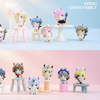 OUO KEENO Little Demon Series Mini Bean Blind Bag#CollectibleStatue #BlindBoxFigure #MysteryToy