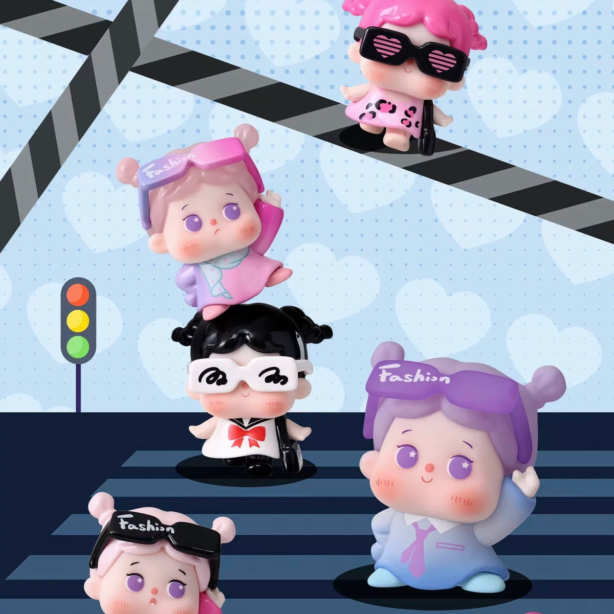 JOJOY street style look#Miniature Bean Doll #Collectible Bean Figures #Kawaii Mini Beans
