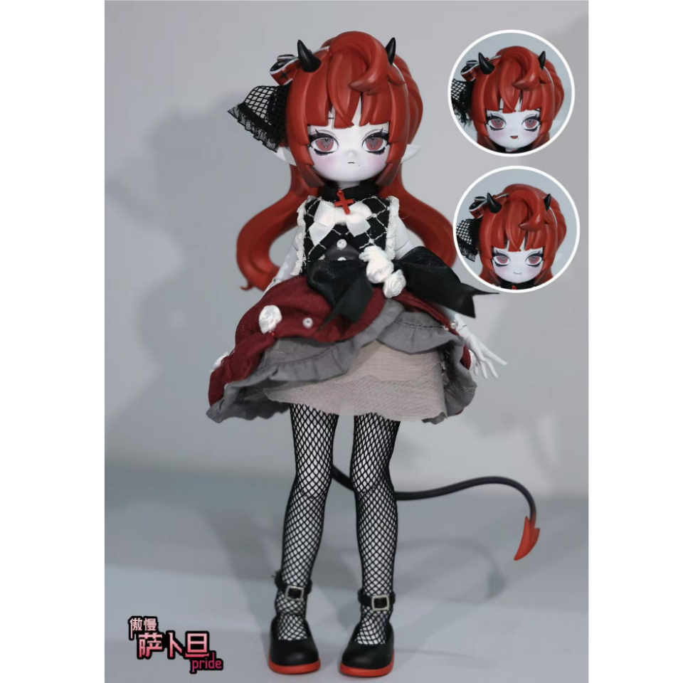 [T]Cooze Devil Horns Series 1/8 Action Figure BJD Blind Box